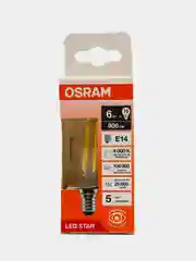 Лампа светодиодная OSRAM LED Star, 6Вт, 4000К, нейтральный белый свет, E14, колба BA