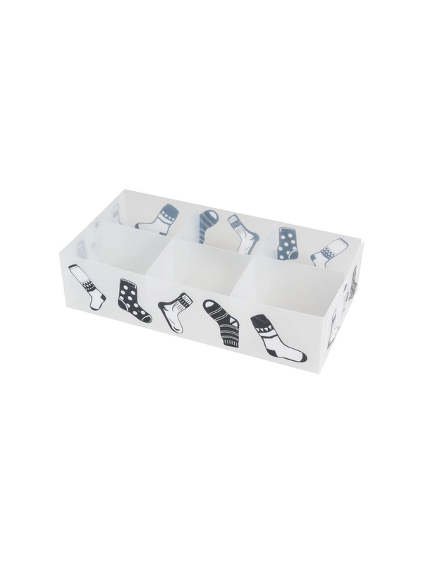 Коробка для белья Рыжий кот PSB-02/6-P, 6 ячеек, 30х15х7 см