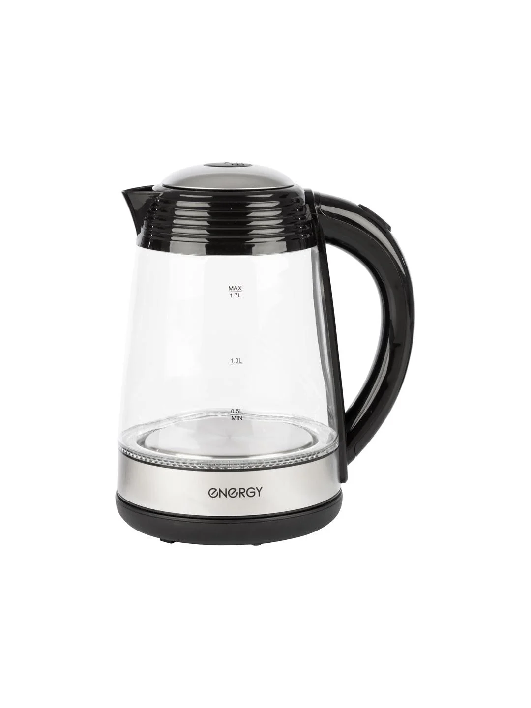 Чайник электрический Energy E-251 1.7 л, стекло, черный