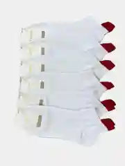 Носки женские, белые, хлопковые, укороченные