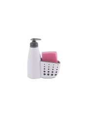 Диспенсер для жидкого мыла с местом для хранения губки Рыжий кот Dispenser