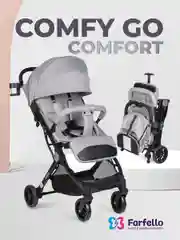 Черный коляска детская прогулочная Farfello Comfy Go Comfort