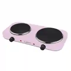 Розовый плитка электрическая настольная LUMME LU-3623 2 конфорки - чугун 3000Вт, розовый