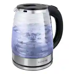Чайник электрический LUMME LU-4101 стеклянный 2л, темный топаз