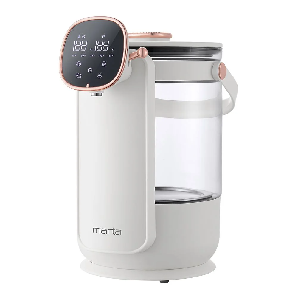 Розовый термопот электрический MARTA MT-TP2004A 3л, 1500Вт, 6 температурных режимов