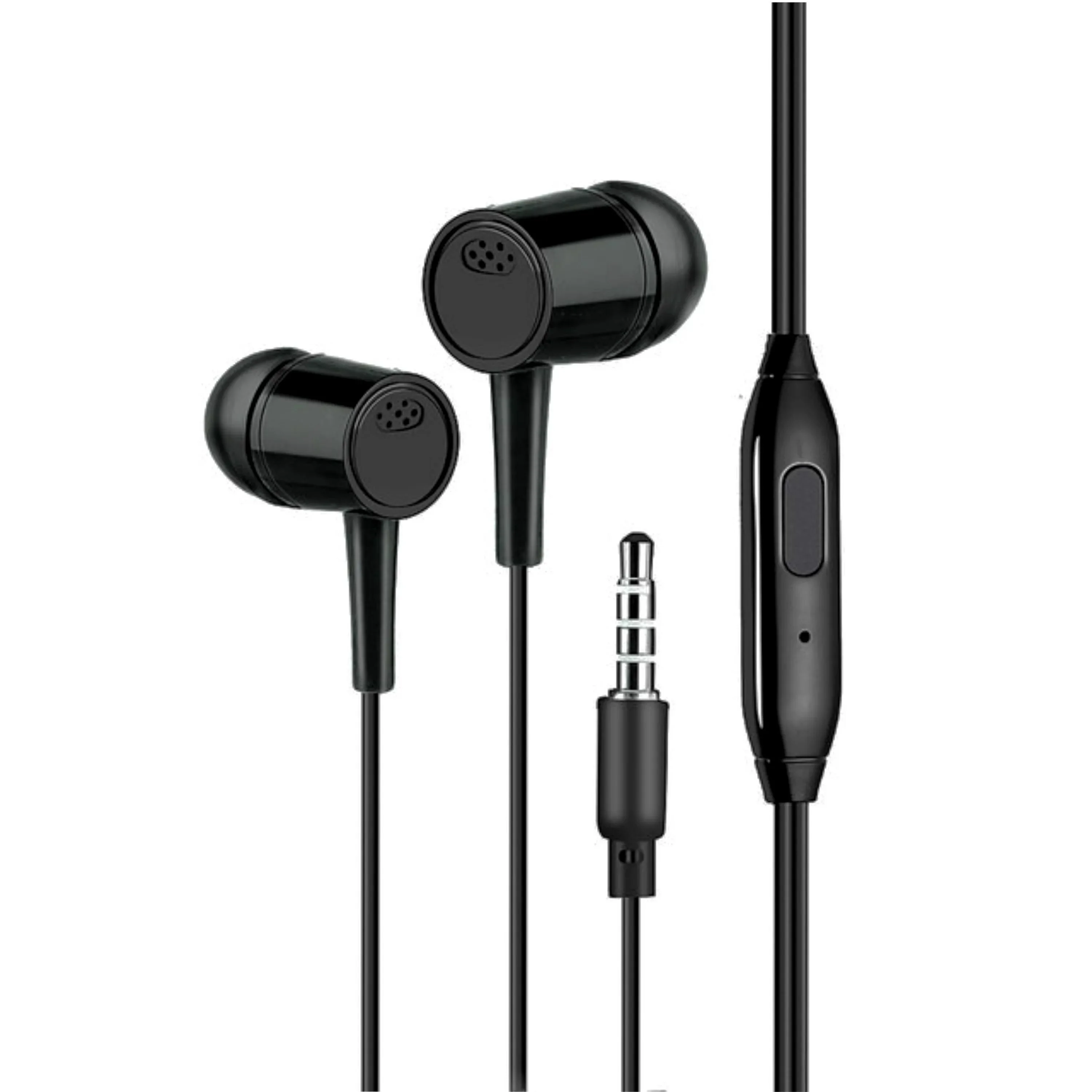 Проводные, вакуумные, микрофон, 1 м, jack 3.5 мм, белые