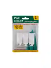 Крючки самоклеящиеся Park ABS 2,5х4,5 см, (3шт)