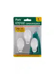 Крючки самоклеящиеся Park ABS 3х5 см, (3шт)