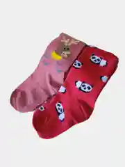 Розовый колготки детские с принтом, для мальчиков и девочек