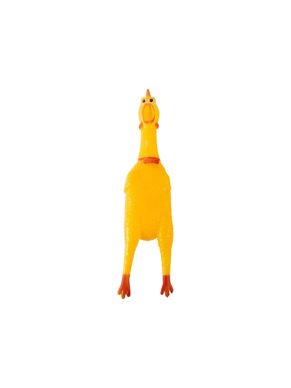 Игрушка-пищалка Рыжий кот Курица, 15 см