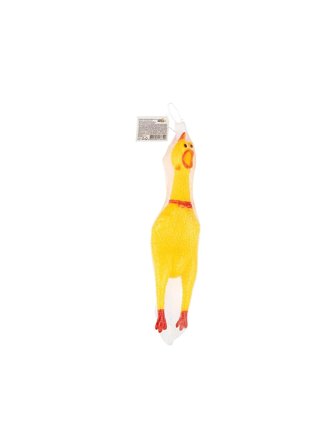 Игрушка-пищалка Рыжий кот Курица, 30 см