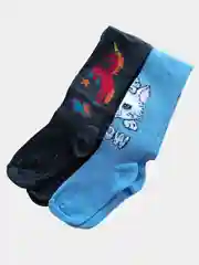 Лазурный колготки детские с принтом, для мальчиков и девочек