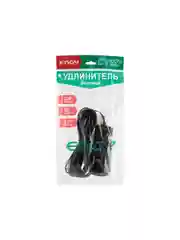 Удлинитель Engy Эконом 7м/3роз. (ШВВП 2х0,75) черный