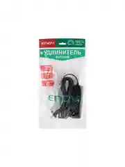 Удлинитель Engy Эконом 5м/3роз. (ШВВП 2х0,75) черный
