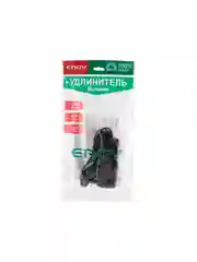 Удлинитель Engy Эконом 3м/3роз. (ШВВП 2х0,75) черный