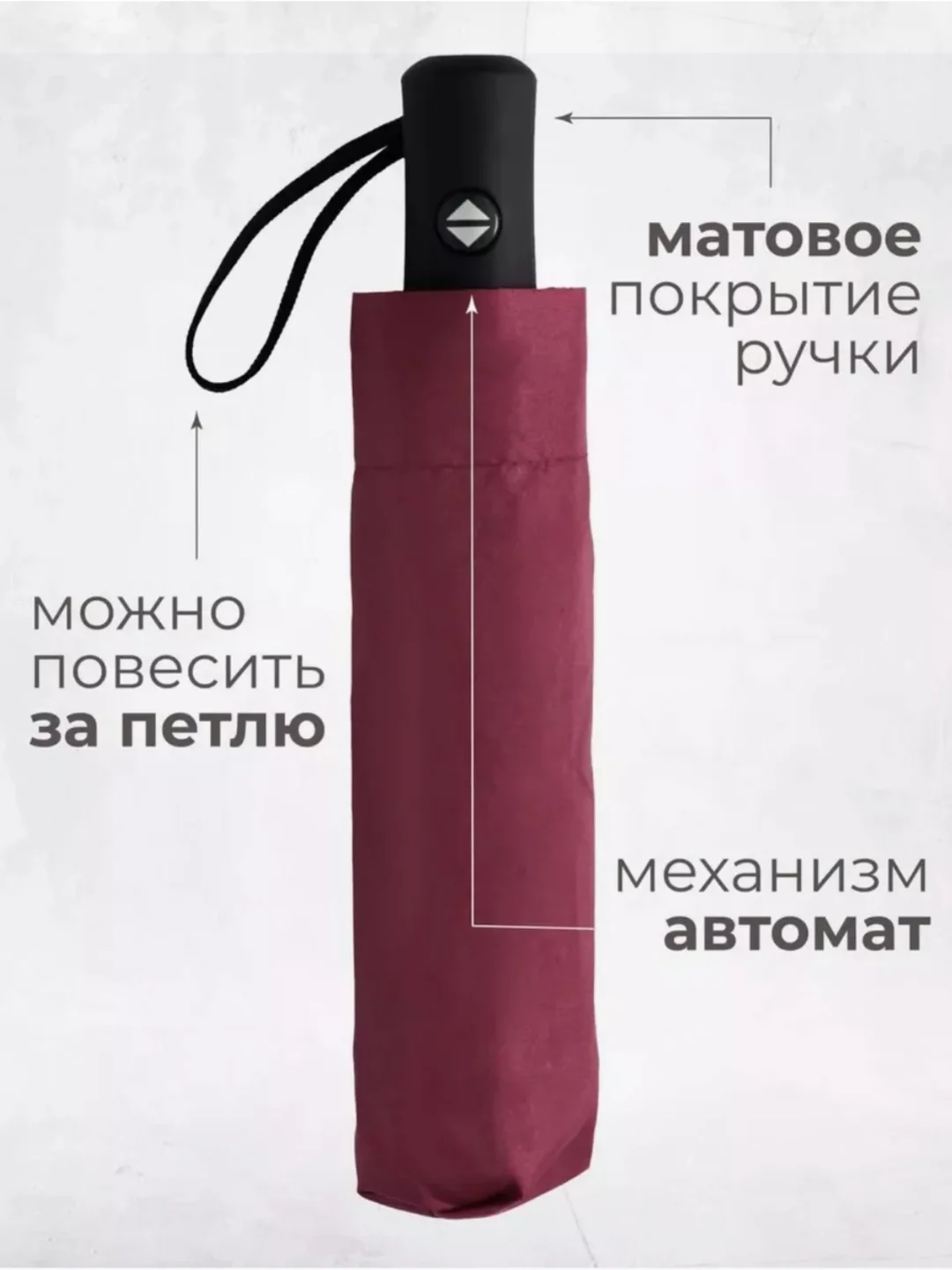Зонт взрослый . Черный зонт . Женский зонт. Мужской зонт