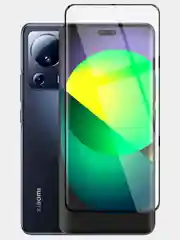 Прозрачный 1-2 шт Стекло 3D для Xiaomi 13 Lite защитное BROSCORP со шпателем и рамкой олеофобное