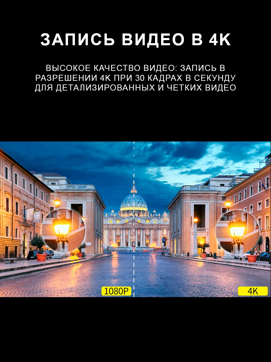 Экшн камера SJCam SJ4000 WiFi, с креплением, водонепроницаемая, 4K, Ultra HD