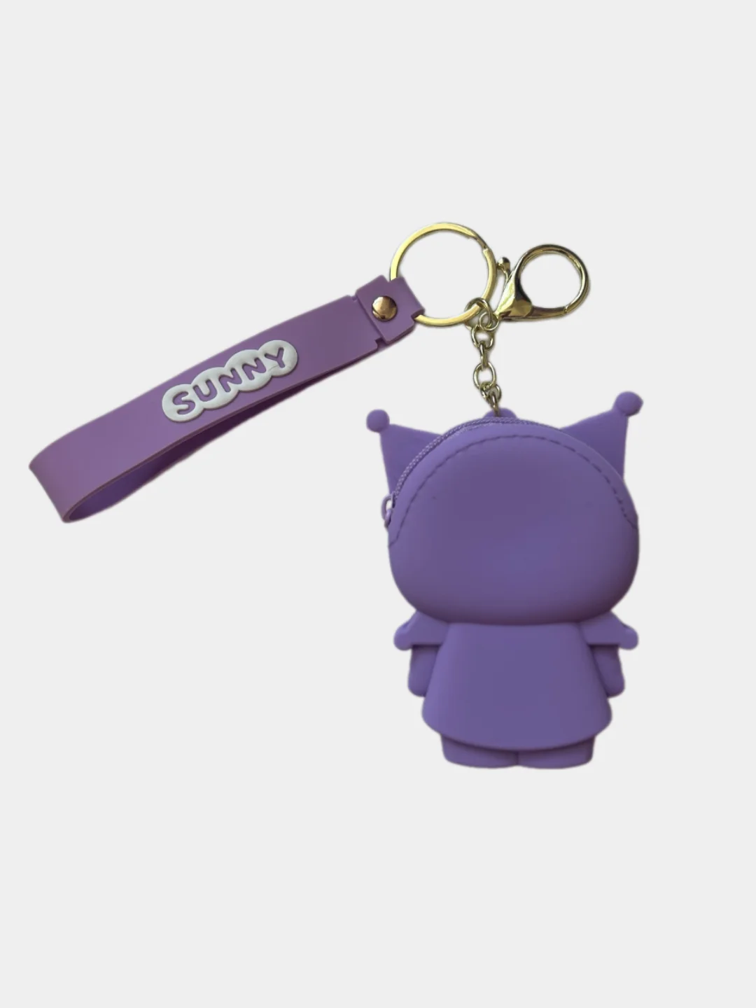Сиреневый брелок кошелек Kuromi, Hello Kitty