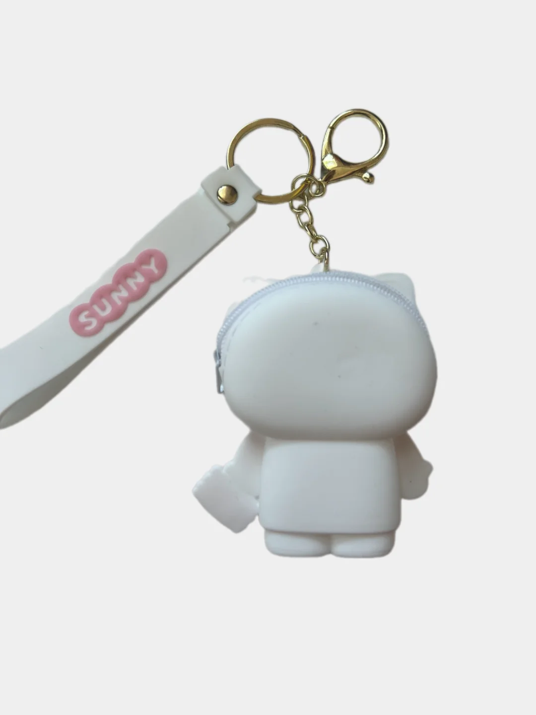 Белый брелок кошелек Kuromi, Hello Kitty