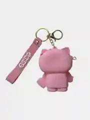 Розовый брелок кошелек Kuromi, Hello Kitty