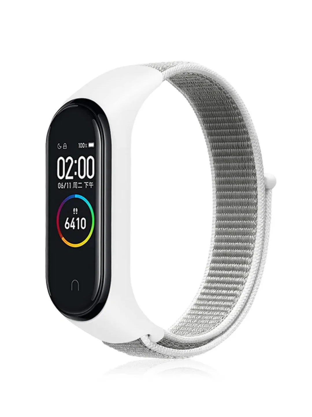 Белый нейлоновый ремешок для Xiaomi Mi Band 7