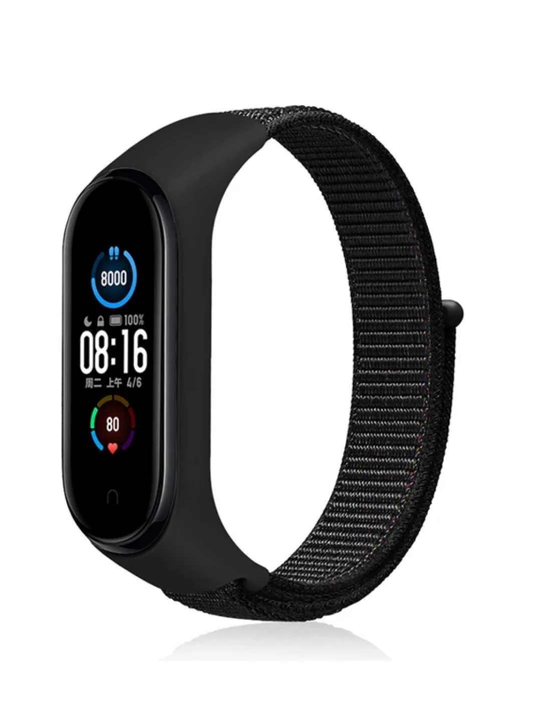 Угольный нейлоновый ремешок для Xiaomi Mi Band 7