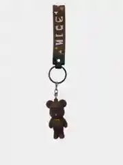 Коричневый брелок для ключей Мишка bearbrick, с карабином