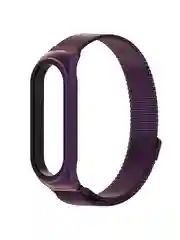Фиолетовый металлический ремешок для Xiaomi Mi Band 7 миланская петля сяоми ми банд фитнес браслет