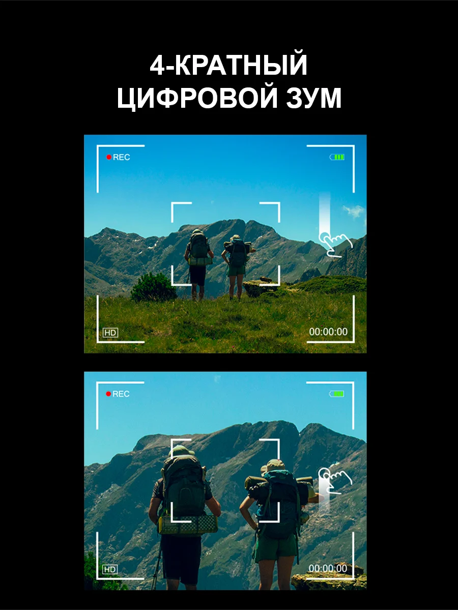 Экшн камера SJCam SJ4000 Air, черная, с креплением, водонепроницаемая, 4K, Ultra HD