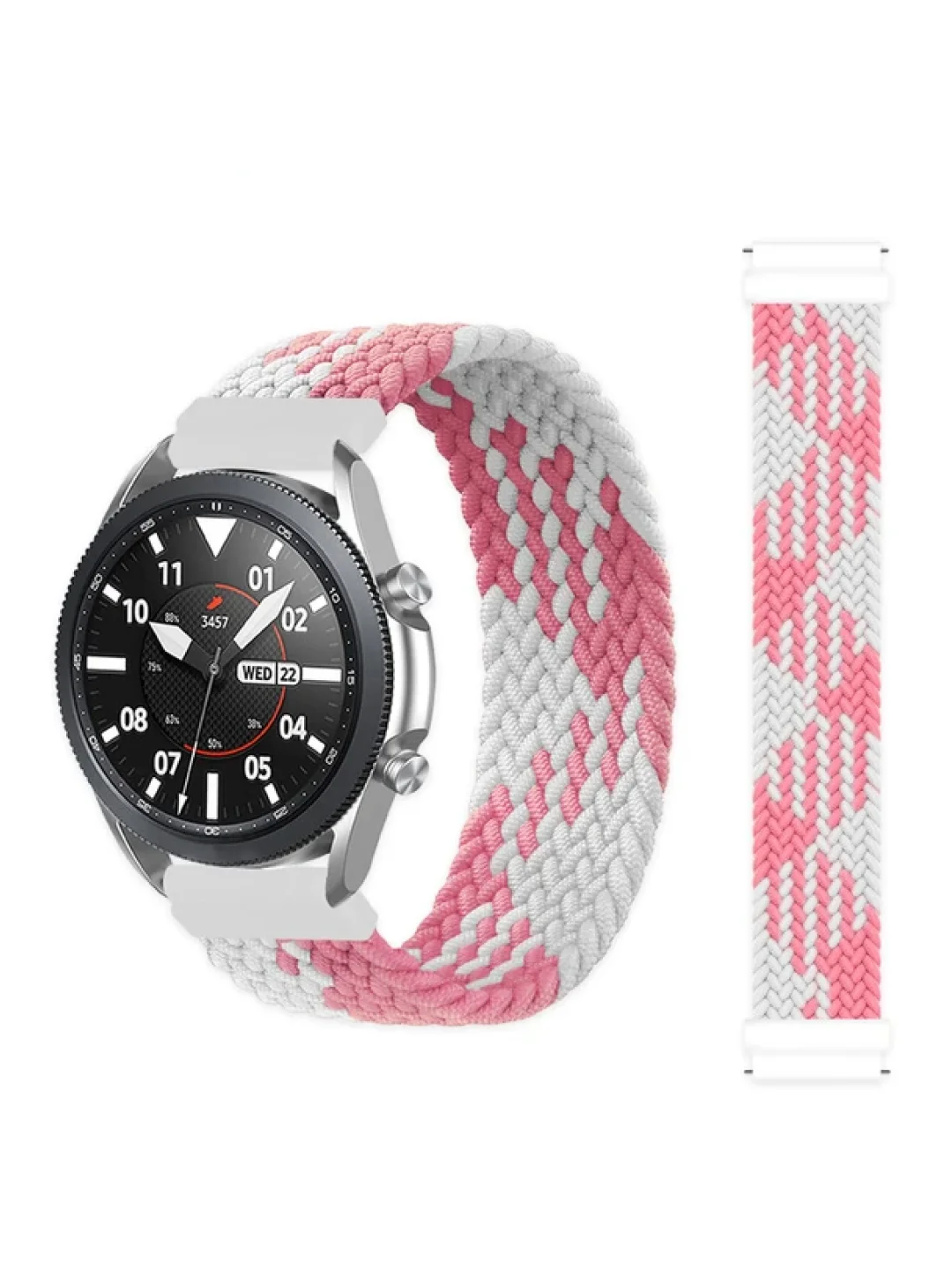 Конфетный плетеный нейлоновый ремешок / монобраслет для Xiaomi Amazfit Bip / Huawei / Samsung 20 мм