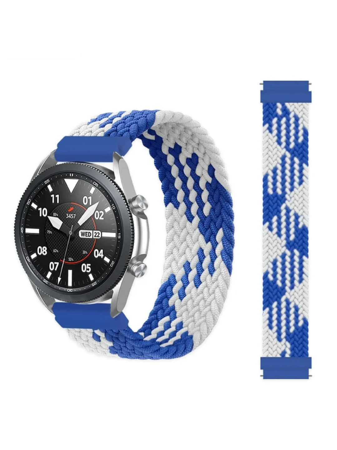 Морской плетеный нейлоновый ремешок / монобраслет для Xiaomi Amazfit Bip / Huawei / Samsung 20 мм