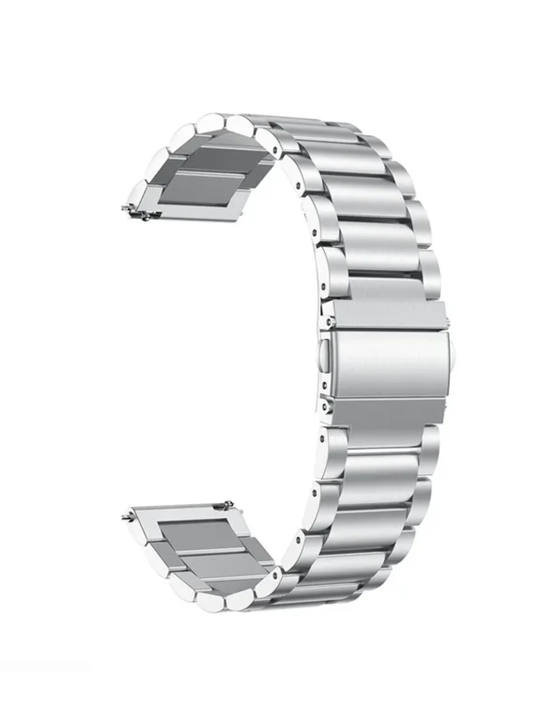 Серебряный металлический ремешок 20/22 мм для Xiaomi Amazfit Bip(Lite)/GT/GTS/Samsung gear S2 Classic