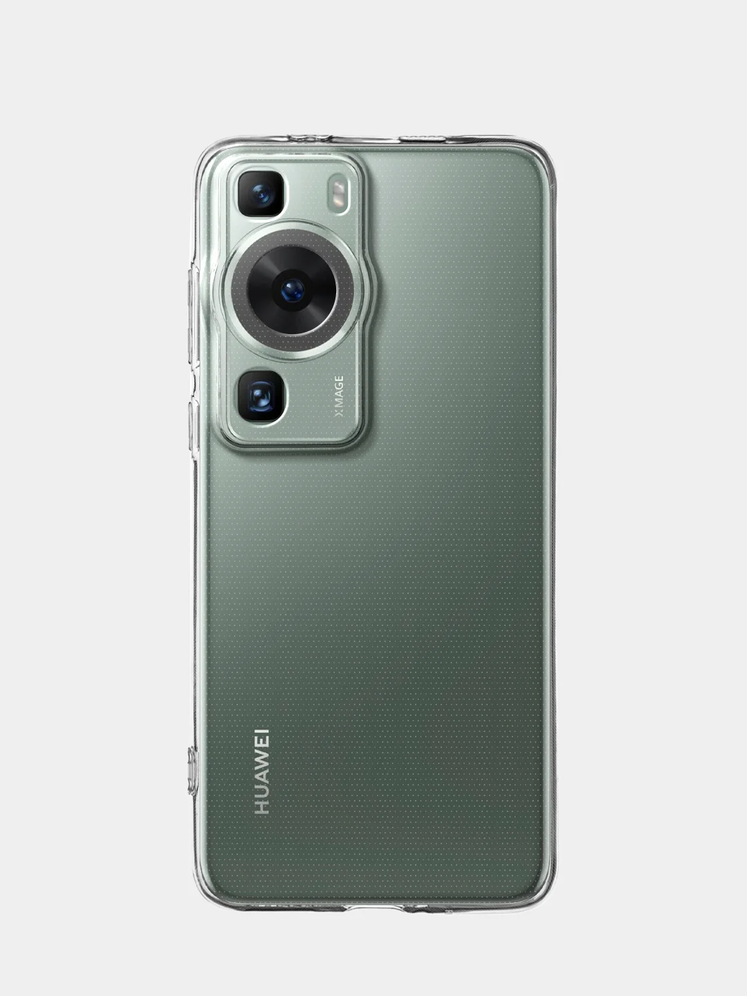Прозрачный чехол для Huawei P60, P60 Pro силиконовый BROSCORP с защитой камер и сеткой от прилипания