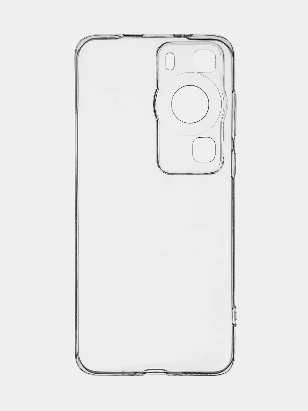 Прозрачный чехол для Huawei P60, P60 Pro силиконовый BROSCORP с защитой камер и сеткой от прилипания
