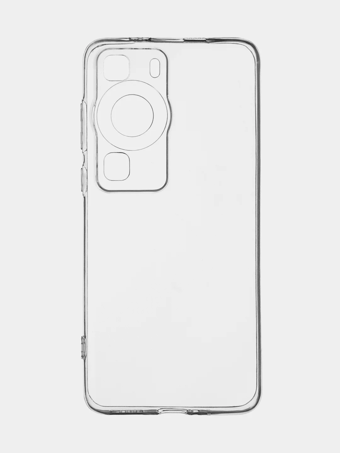 Прозрачный чехол для Huawei P60, P60 Pro силиконовый BROSCORP с защитой камер и сеткой от прилипания