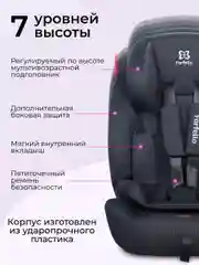 Автокресло детское Farfello YKO-921N, серое, группа I/II/III, 9-36 кг