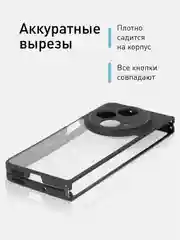 Прозрачный чехол для Oppo Find N3, OnePlus Open пластиковый с силиконом ROSCO противоударный защитный