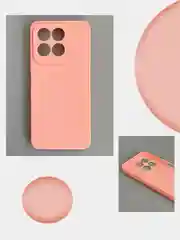 Розовый чехол для Honor X6b, (хонор х6б), цветная накладка