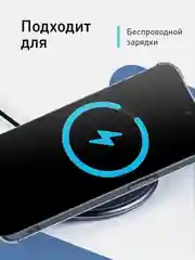 Прозрачный чехол для iPhone 15 Pro Max противоударный силиконовый ROSCO с карманом для карт, углами