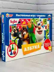 Ходилка с фишками для малышей домовенок Буба Домовой азбука