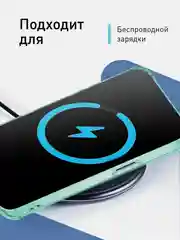 Чехол для iPhone 15 противоударный силиконовый ROSCO с карманом для карт усиленными углами