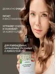 Шампунь для окрашенных волос SYNERGETIC "Питание и восстановление" бессульфатный, 750 мл