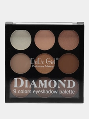 Палетка теней для глаз DoDo Girl Diamond Eyeshadow Palette, 9 оттенков