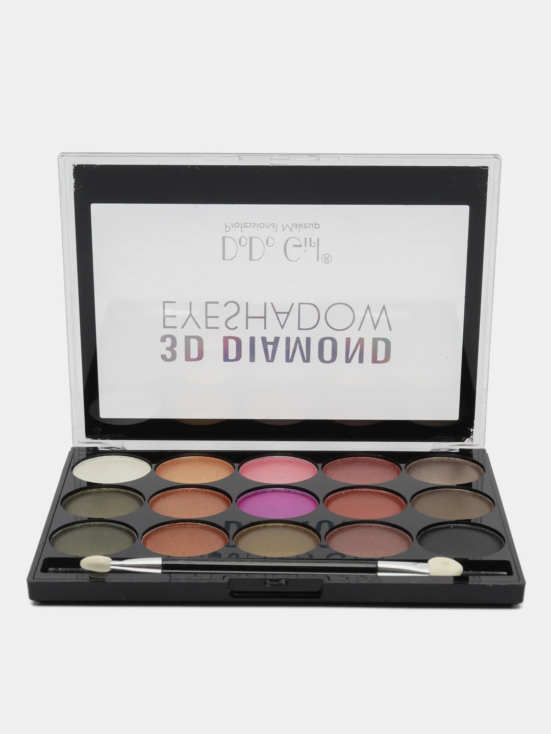 Палетка теней для глаз DoDo Girl 3D Diamond Eyeshadow, 15 оттенков