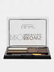 Палетка теней для бровей DoDo Girl Pro Brows Powder with Wax, 4 оттенка