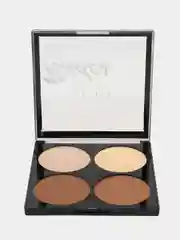 Палетка хайлайтер и корректор DoDo Girl Nudes Highlight & Contour, 4 цвета