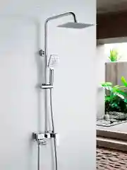 Хром душевая стойка со смесителем Ledeme L2478