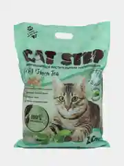 Соевый комкующийся наполнитель с ароматом зеленого чая Cat Step Tofu green tea, 12 литров