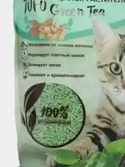 Соевый комкующийся наполнитель с ароматом зеленого чая Cat Step Tofu green tea, 12 литров
